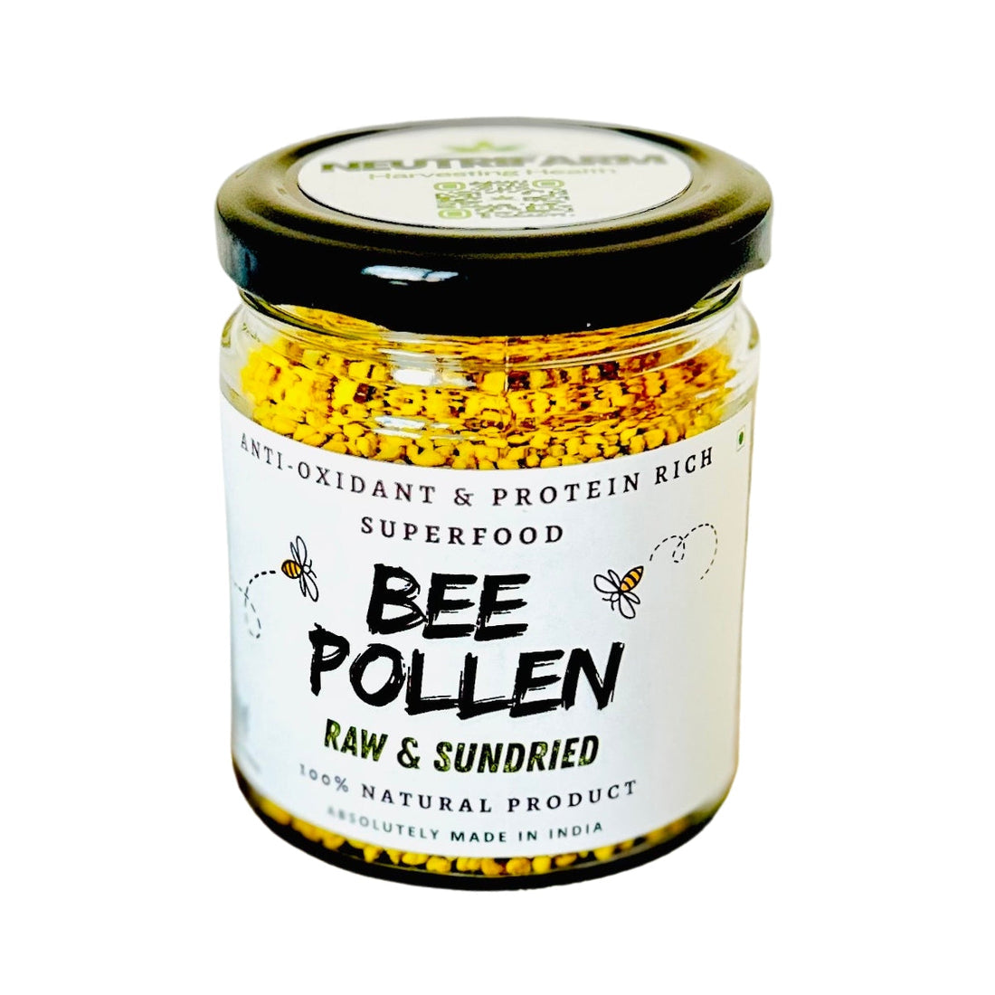 Raw & Sun Dried Natural Bee Pollen | Anti-Oxidant & Protein Rich Superfood - OutdoorTravelGear.com