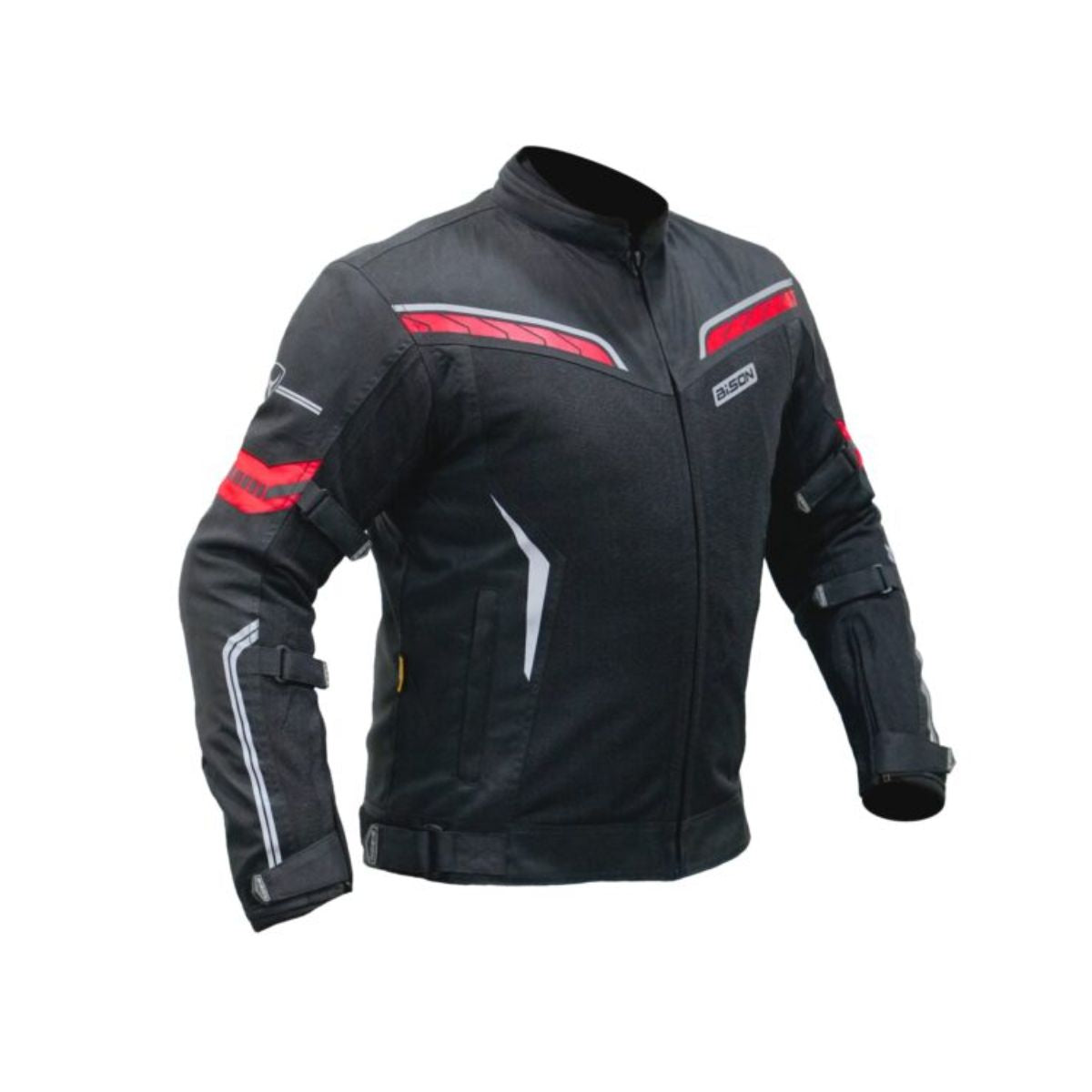 Clavis Motorcycle Riding Jacket - Black+Red - OutdoorTravelGear.com