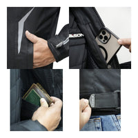 Clavis Motorcycle Riding Jacket - Black+Neon - OutdoorTravelGear.com