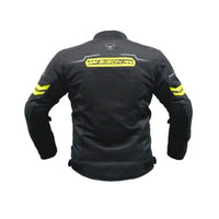 Clavis Motorcycle Riding Jacket - Black+Neon - OutdoorTravelGear.com