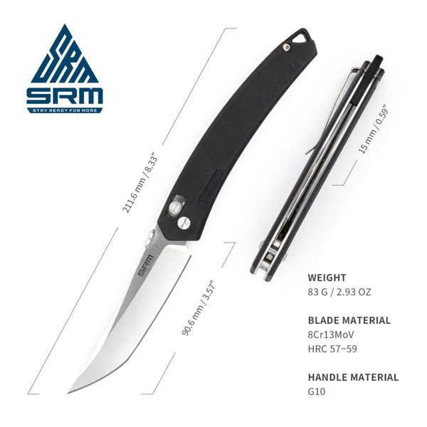 Folding Blade Knife 9211 - Black 6