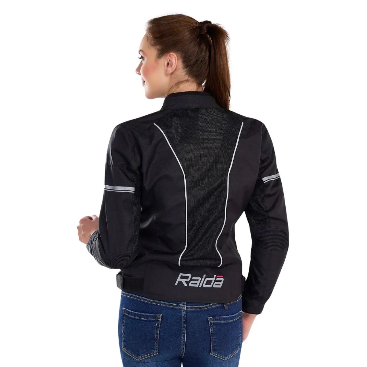 Women's Empress Riding Jacket with Armours - Black + HiViz - OutdoorTravelGear.com