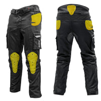 Rover Motorcycle Riding Pants with Armours - Black - OutdoorTravelGear.com