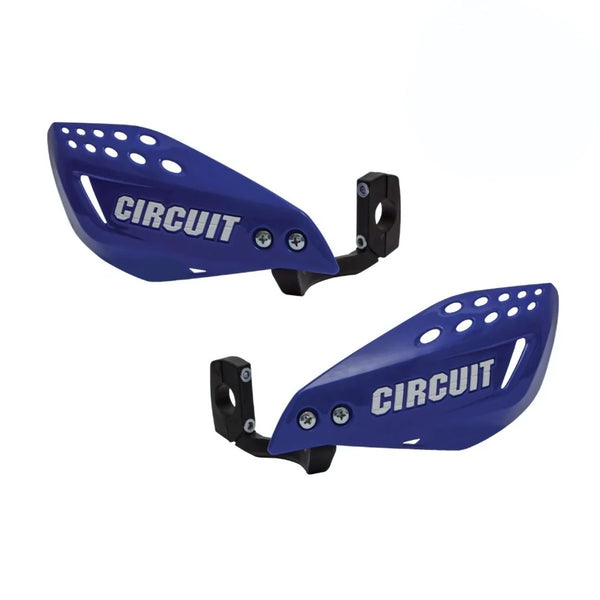 Vector Carbon Handguards with Nylon Bracket - White+Blue - OutdoorTravelGear.com