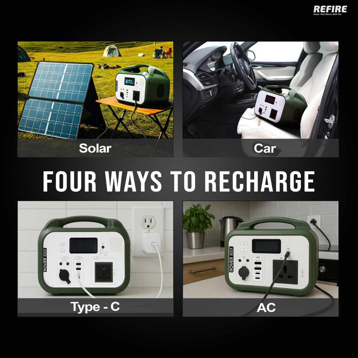 Rover 600X - Compact Portable Power Station - 600W | 576Wh - OutdoorTravelGear.com