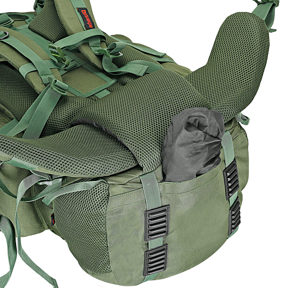 Colonel Rucksack + Detachable Daypack With Rain Cover - 85Litres - Olive Green - OutdoorTravelGear.com