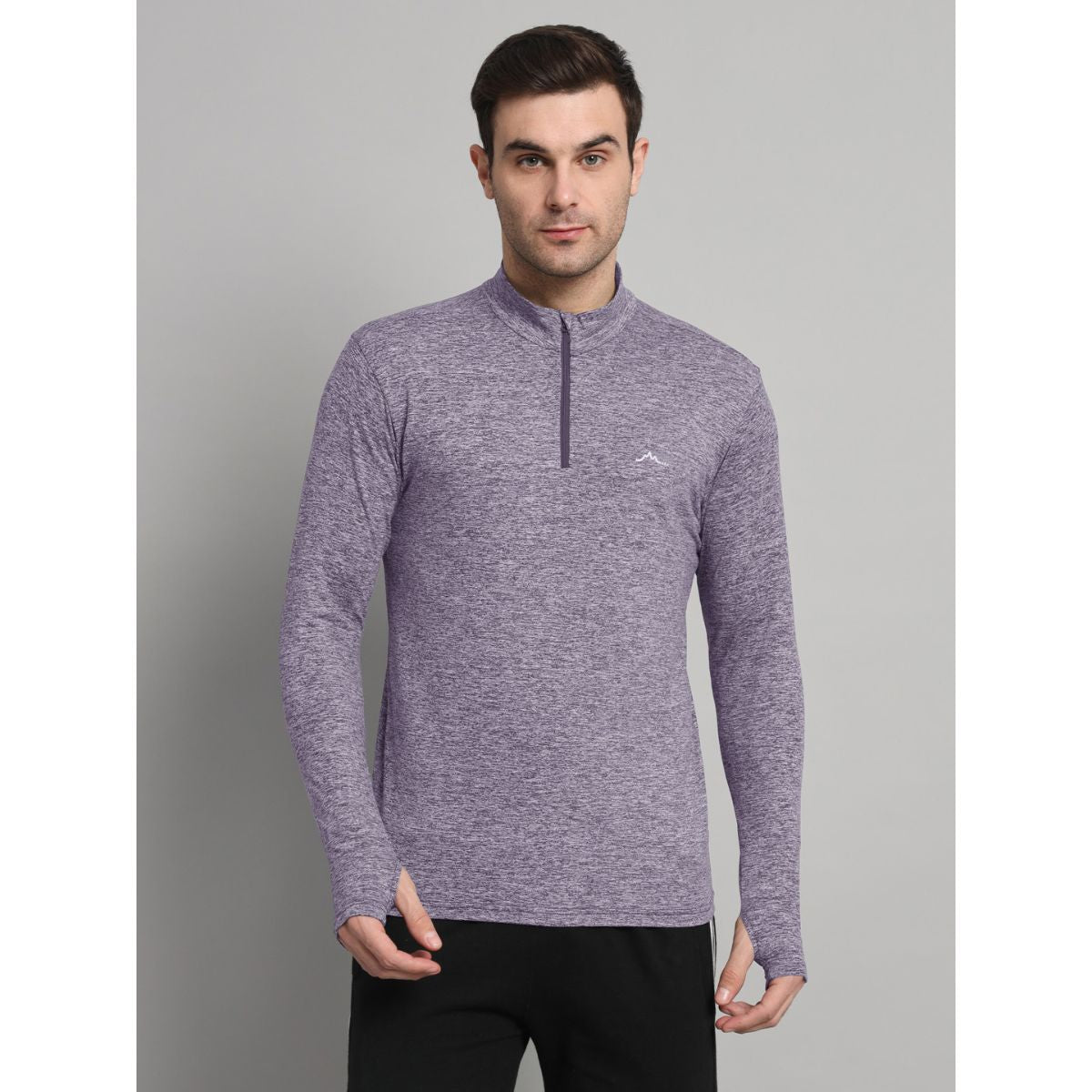 Men's Nomadic Full Sleeves T-Shirt / Baselayer - Purple Gray 1