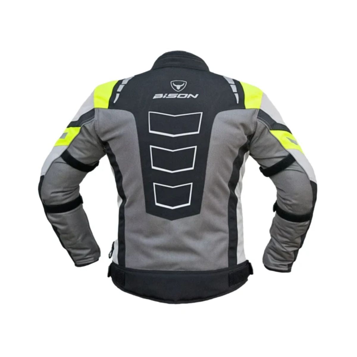 Avatar V.2 Motorcycle Riding Jacket - Grey+HI VIZ Green - OutdoorTravelGear.com
