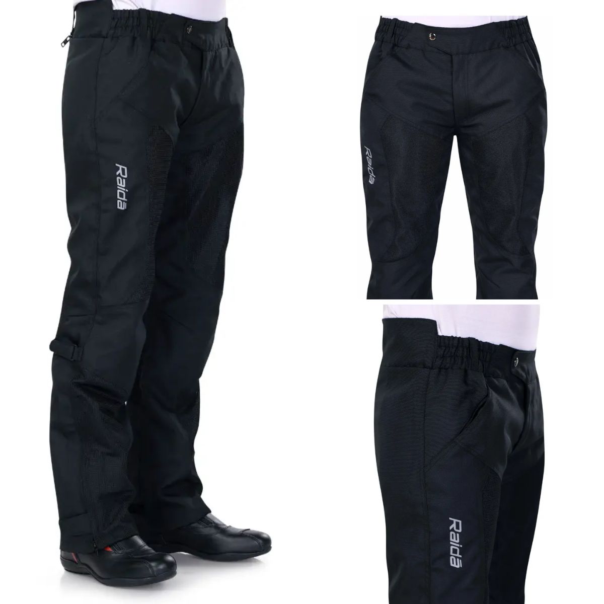 Tourer Motorcycle Riding Pants with Armours - Black - OutdoorTravelGear.com