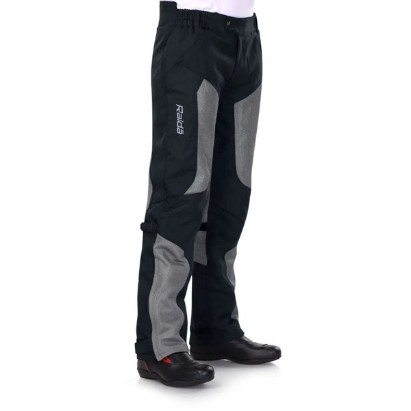 Tourer Motorcycle Riding Pants with Armours - Grey - OutdoorTravelGear.com