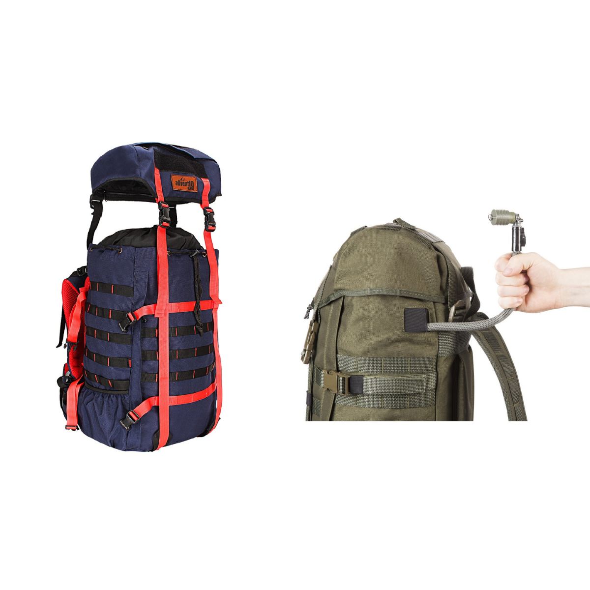 Rimpac Rucksack With Rain Cover - 45-50 Litres - Navy - OutdoorTravelGear.com