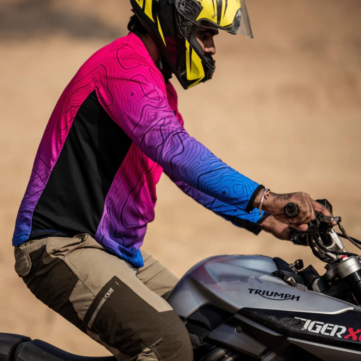 Moto Jersey Escape - Canyon Series - Pink & Blue 3