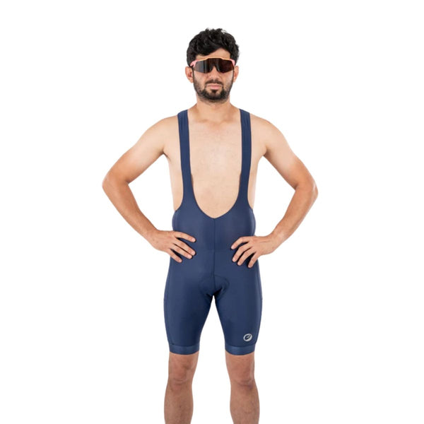 Mens Cycling Bib Shorts | Explore Noveau Endurance - Midnight - OutdoorTravelGear.com