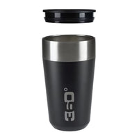 360° Vacuum Insulated Stainless Travel Mug - 355ml - Black - OutdoorTravelGear.com