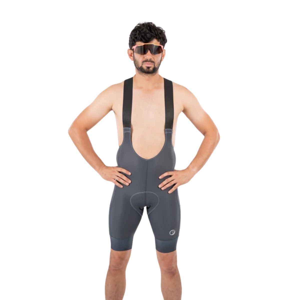 Mens Cycling Bib Shorts | Tourer Endurance - Slate - OutdoorTravelGear.com