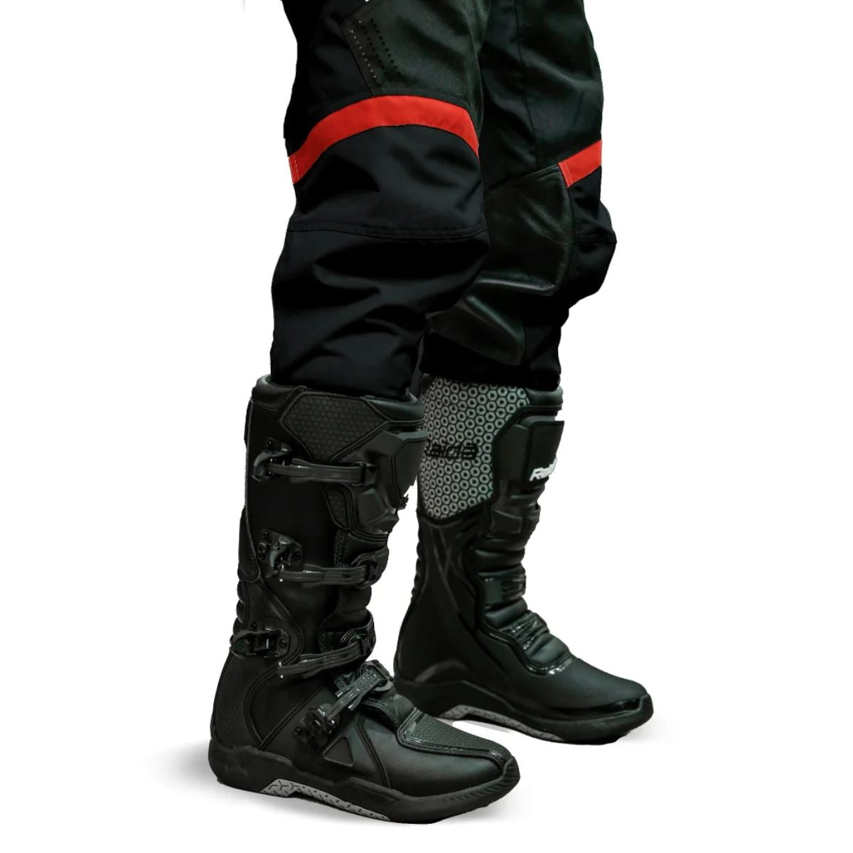Trailcraft MX Off-Road Riding Pants - Black + Red - OutdoorTravelGear.com
