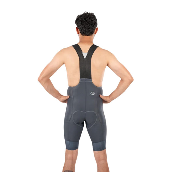 Mens Cycling Bib Shorts | Tourer Endurance - Slate - OutdoorTravelGear.com