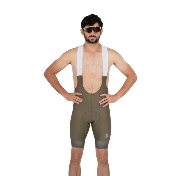 Mens Cycling Bib Shorts | Tourer Endurance - Moss - OutdoorTravelGear.com