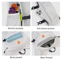 Endurance Hydration Pack – Lightweight Riding, Cycling & Running Vest - White - OutdoorTravelGear.com