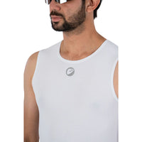 Unisex Cycling Baselayer | Mesh Cooling - White - OutdoorTravelGear.com