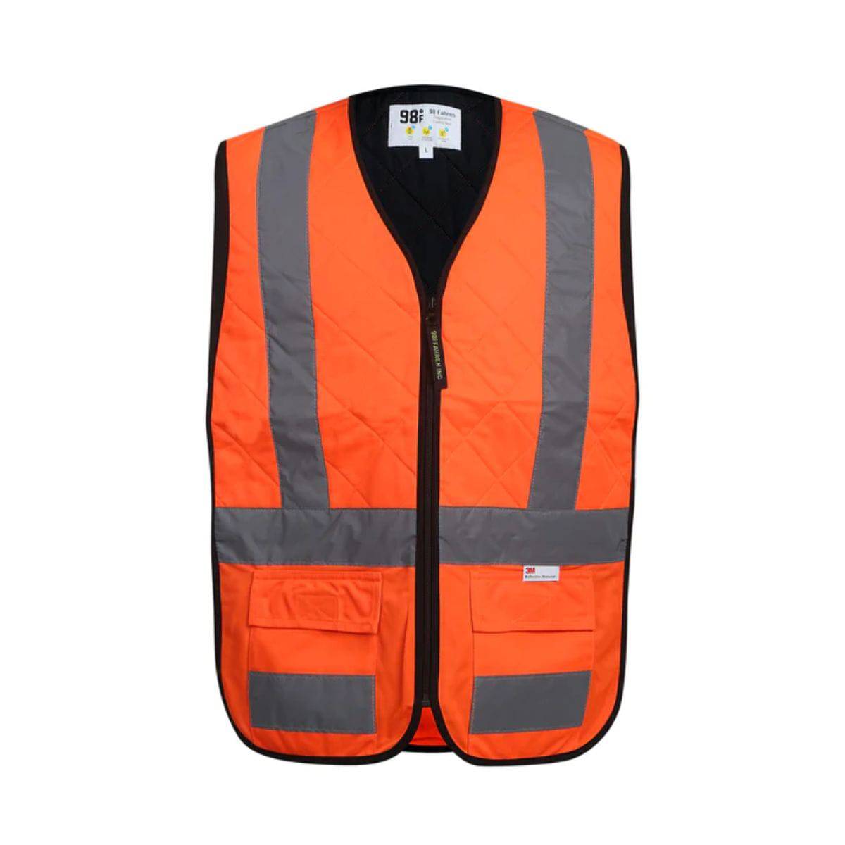 Cool Vest EVO - High Vis Reflective Cooling Vest - Orange - OutdoorTravelGear.com