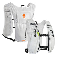 Endurance Hydration Pack – Lightweight Riding, Cycling & Running Vest - White - OutdoorTravelGear.com