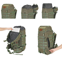 Rimpac Rucksack With Rain Cover - 45-50 Litres - Olive Green - OutdoorTravelGear.com