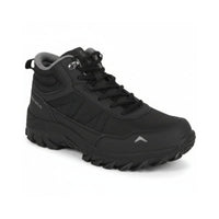 Men Mid-Top Hiking Shoes with Anti-Skid Full Rubber Sole | EH900 - Full Black - OutdoorTravelGear.com