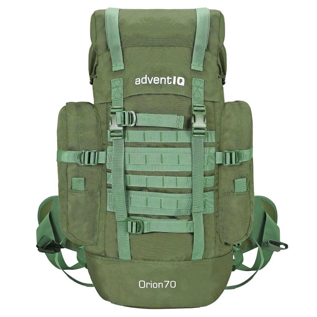 Orion Rucksack With Rain Cover - 70Litres - Olive Green - OutdoorTravelGear.com