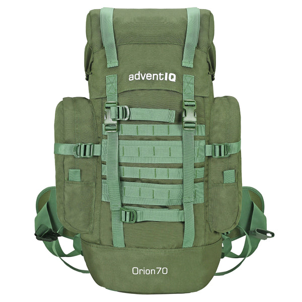 Orion Rucksack With Rain Cover - 70Litres - Olive Green - OutdoorTravelGear.com