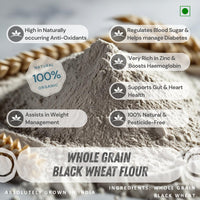 Nutrient-Rich Whole Grain Black Wheat / Kala Gehu Flour - OutdoorTravelGear.com