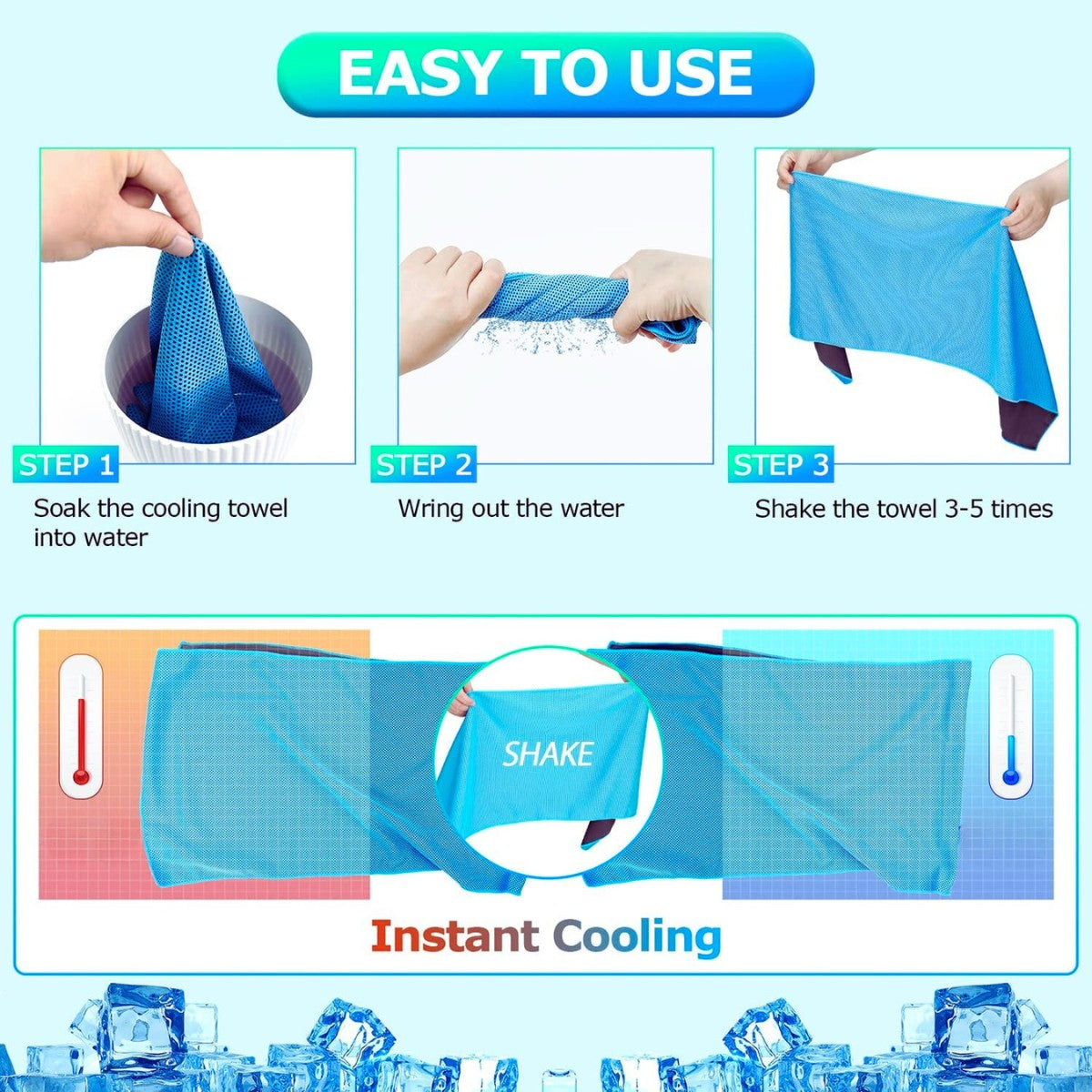 Breezer Cooling Towel - Purple - OutdoorTravelGear.com