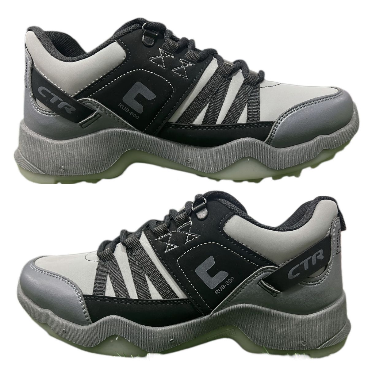 CTR Low Ankle Trekking and Hiking Shoes - Rub-800 - Grey 1