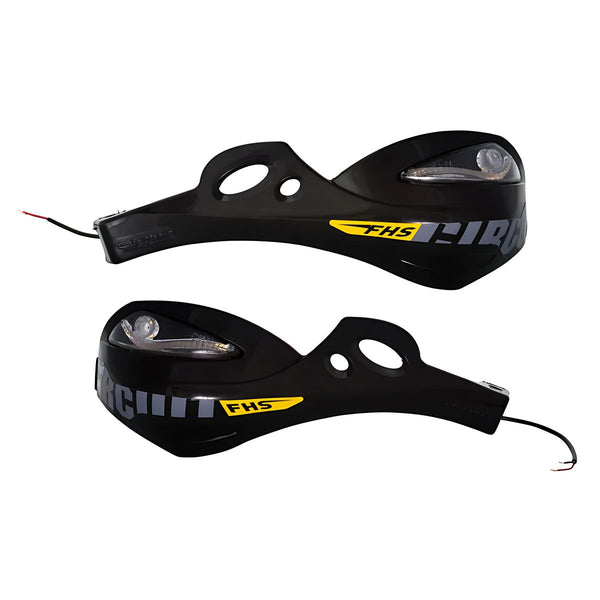 FHS LED Handguards for Fat Bar Handlebar - Black - OutdoorTravelGear.com