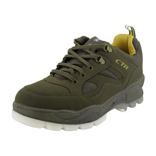 CTR Low Ankle Trekking and Hiking Shoes - Anti Skid & Slip Resistant - Olive Green 1