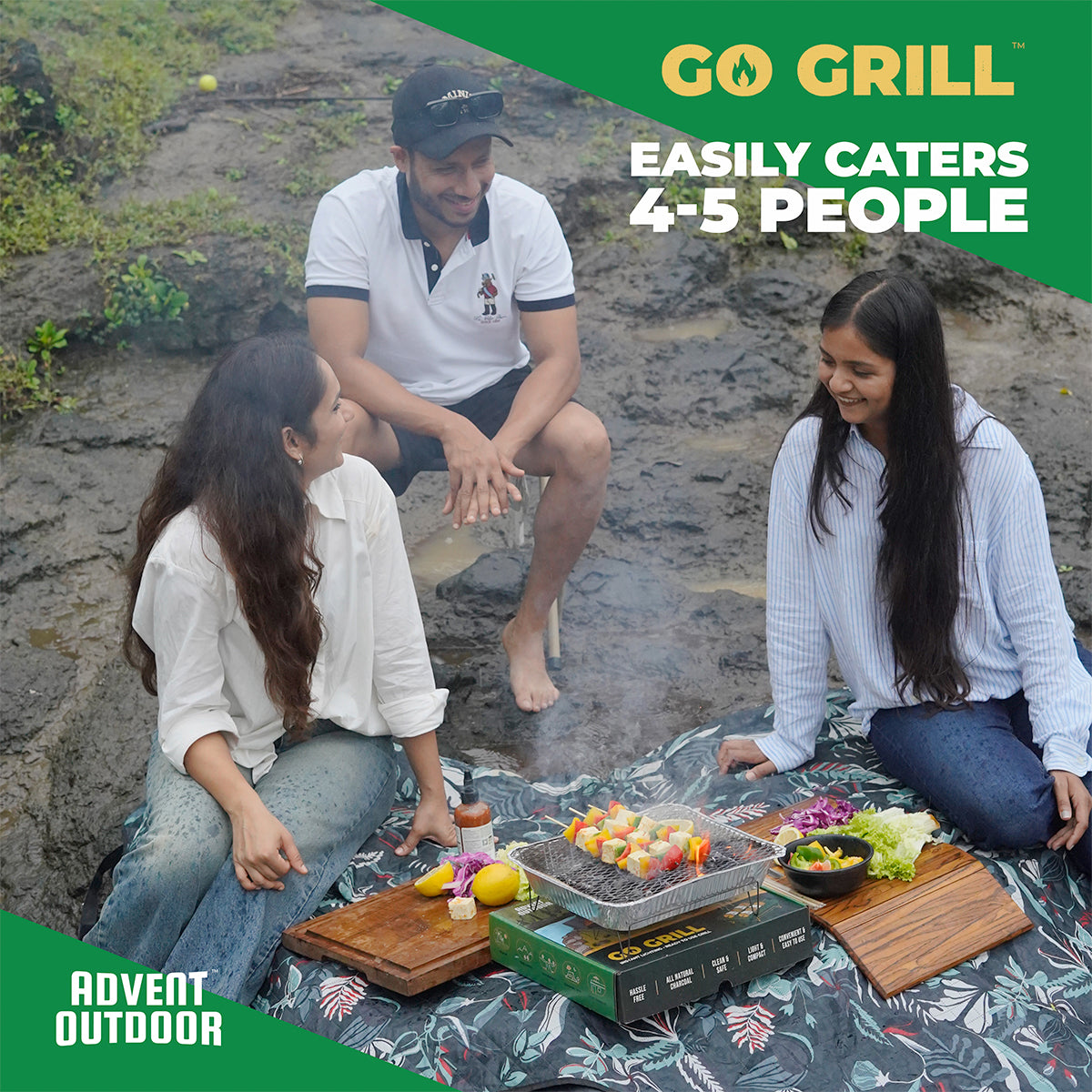 Go Grill - Instant Lighting Disposable Barbeque Grill