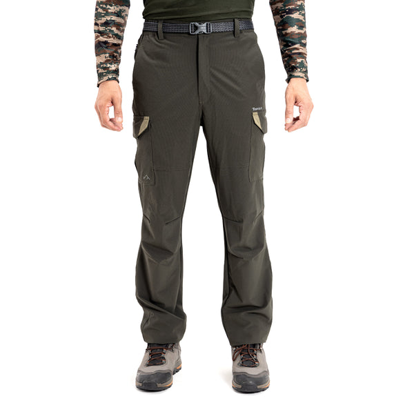Cargo Trousers and Pants for Hiking and Travelling - Green - OutdoorTravelGear.com