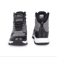 Men Waterproof Mid-Top Trekking Shoes with 4mm Lug Sole | ET1105 - Grey - OutdoorTravelGear.com