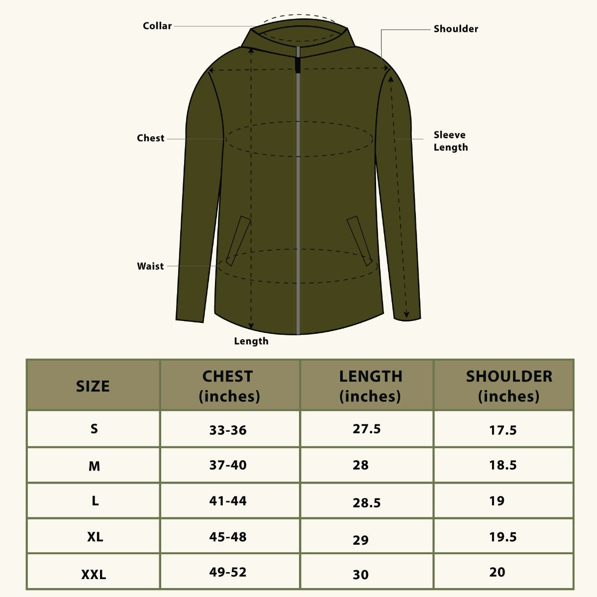 Anti-Pilling Fleece Winter Jacket and Windcheater - Pseude Green 5