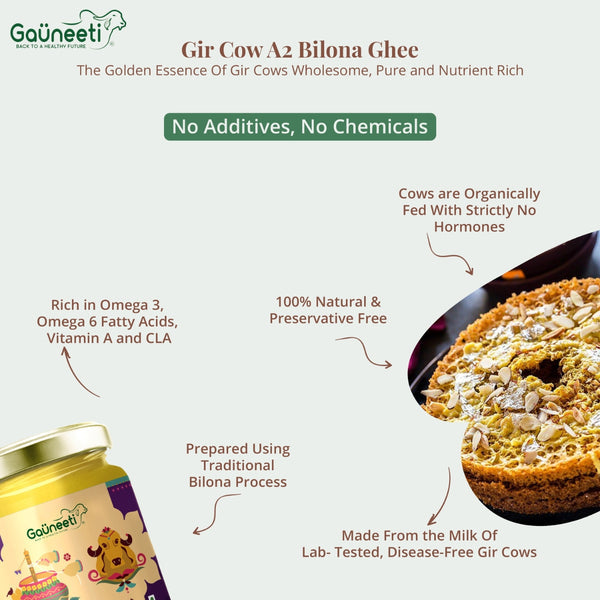 Gir Cow A2 Bilona Ghee - Artisanal Cultured Ghee - OutdoorTravelGear.com