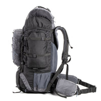 Walker Trekking and Backpacking Rucksack - 65 Litre - Black & Grey 4