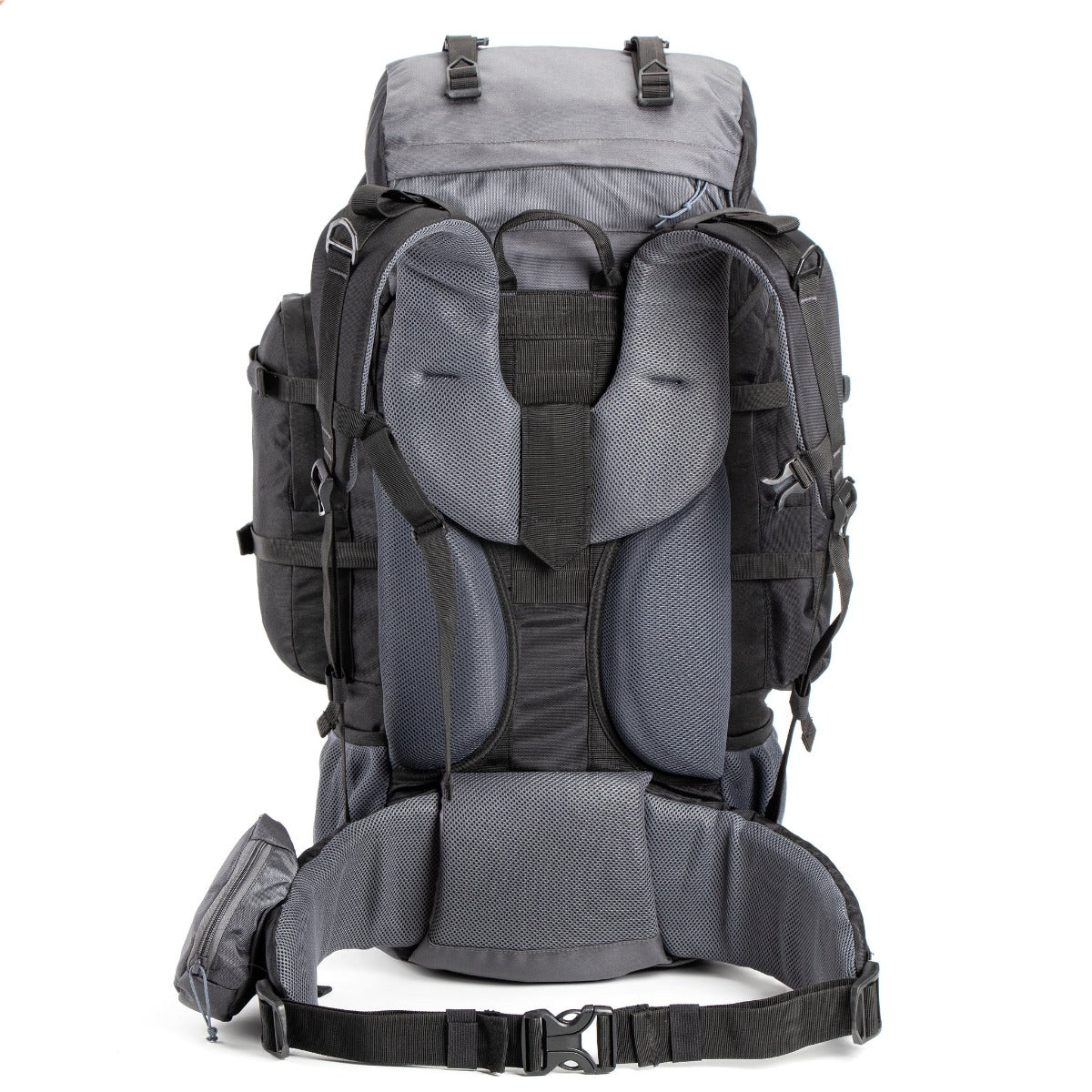 Walker Trekking and Backpacking Rucksack - 65 Litre - Black & Grey 2