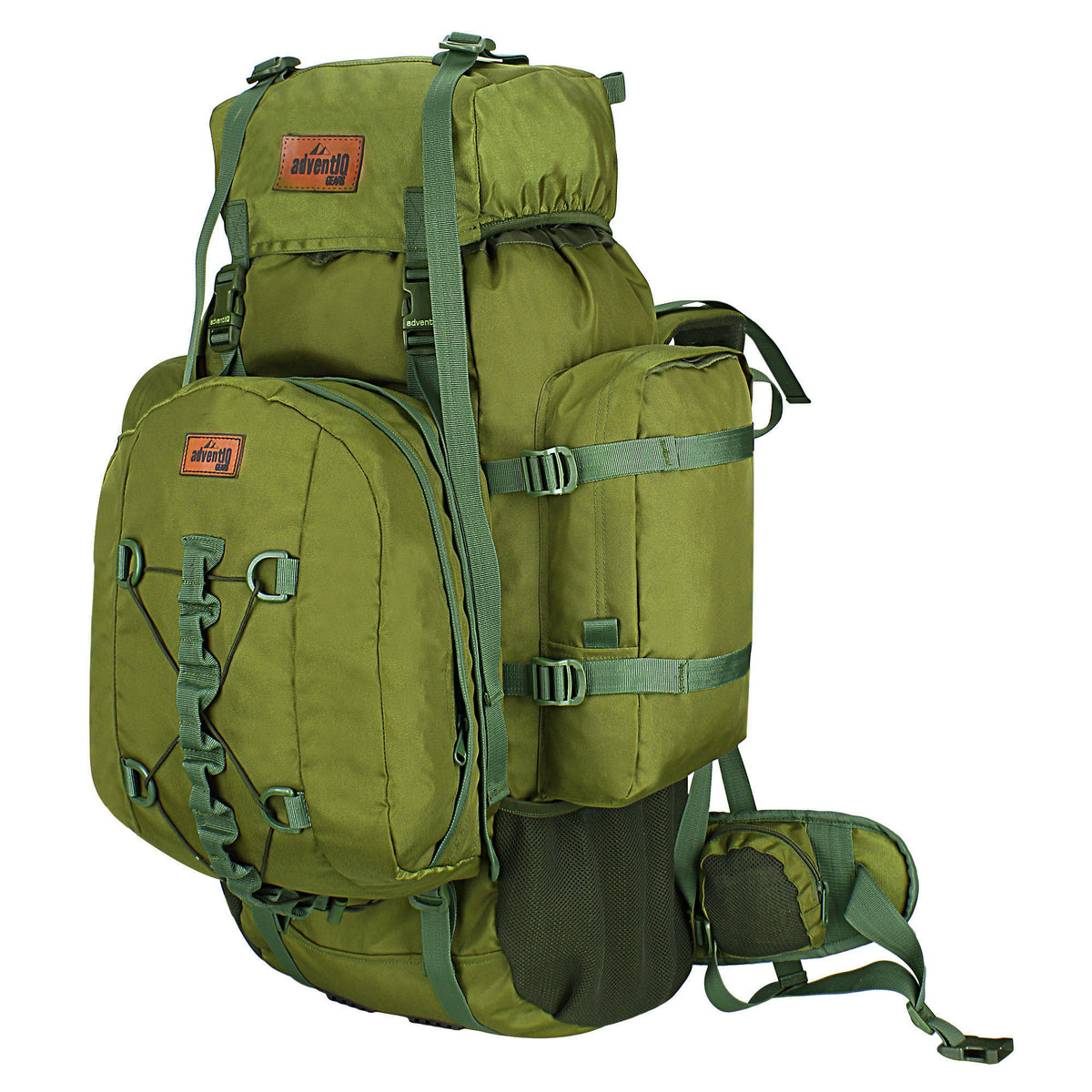 Para SF Rucksack with Metal Frame + Detachable Daypack With Rain Cover - 90 Litres - Olive Green - OutdoorTravelGear.com
