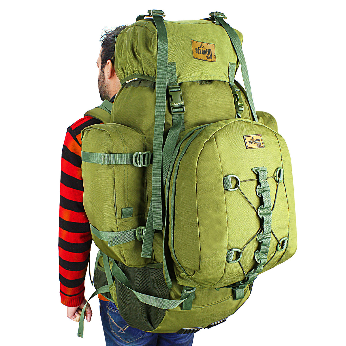 Para SF Rucksack with Metal Frame + Detachable Daypack With Rain Cover - 90 Litres - Olive Green - OutdoorTravelGear.com