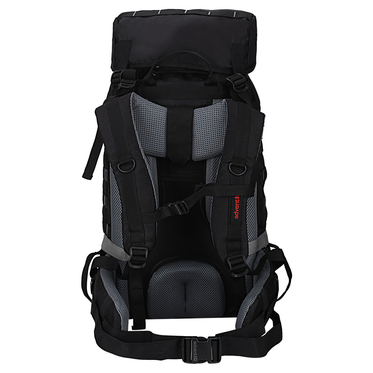 Rimpac Rucksack With Rain Cover - 45-50 Litres - Black - OutdoorTravelGear.com