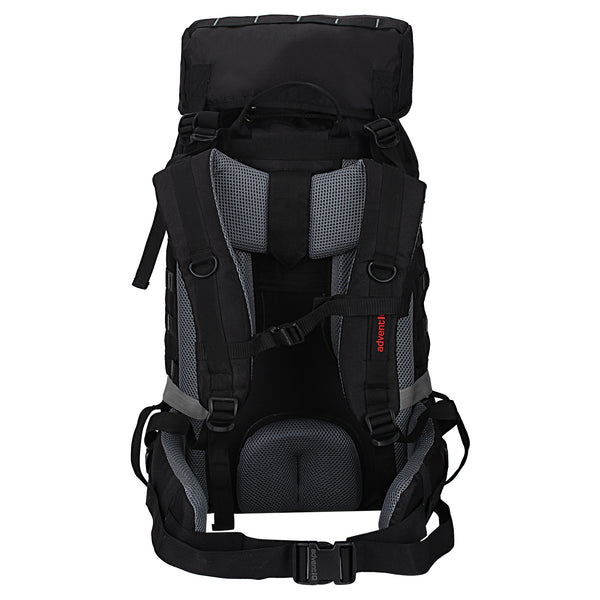 Rimpac Rucksack With Rain Cover - 45-50 Litres - Black - OutdoorTravelGear.com