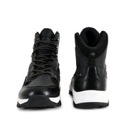 Men Waterproof Mid-Top Trekking Shoes with 4mm Lug Sole | ET1105 - Black - OutdoorTravelGear.com