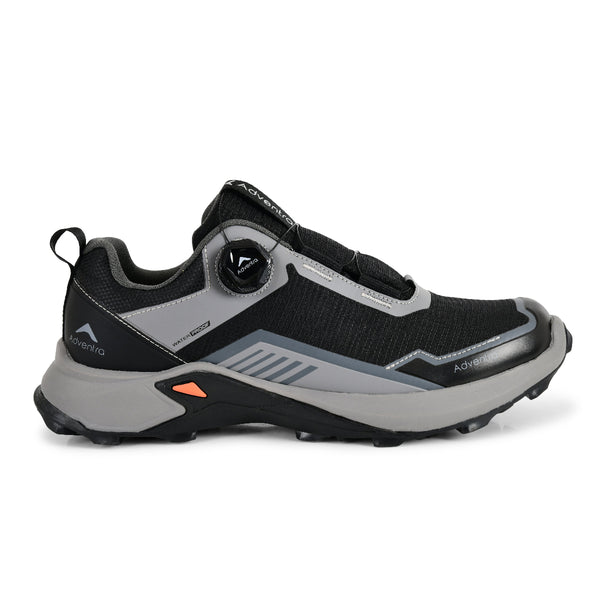 Men Waterproof Low-Top Hiking Shoes with Auto-Lacing | ET1102 - Grey - OutdoorTravelGear.com