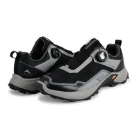 Men Waterproof Low-Top Hiking Shoes with Auto-Lacing | ET1102 - Grey - OutdoorTravelGear.com