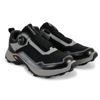 Men Waterproof Low-Top Hiking Shoes with Auto-Lacing | ET1102 - Grey - OutdoorTravelGear.com